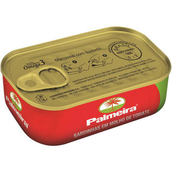SARDINHA COM MOLHO DE TOMATE PALMEIRA 125G 