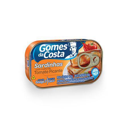 SARDINHA GOMES COSTA PICANTE 125G