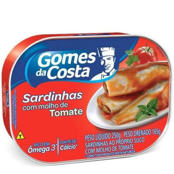 Sardinha Gomes Da Costa 250gr Molho De Tomate