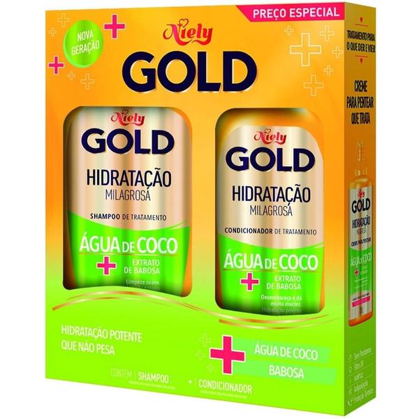 SHAMPOO+CONDICIONADOR NIELY GOLD AGUA DE COCO 
