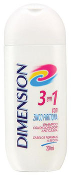 SHAMPOO DIMENSION 3 EM 1 SECOS 200ML