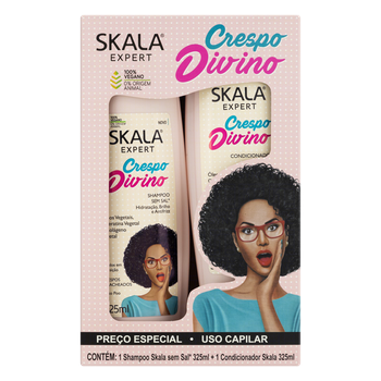 SHAMPOO E CONDICIONADOR SKALA CRESPO DIVINO 325ML
