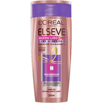SHAMPOO ELSEVE QUERA LISO LEVE SEDOSO 200ML