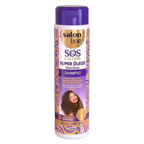 SHAMPOO SALON LINE SUPER OLEOS NUTRITIVO  300 ML