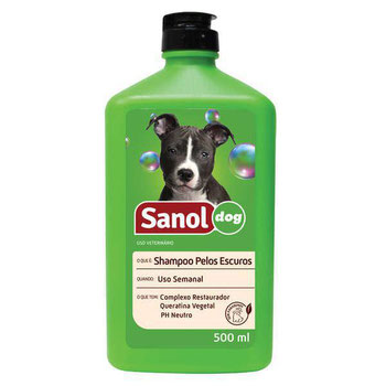 SHAMPOO SANOL DOG PELOS ESCUROS 500ML