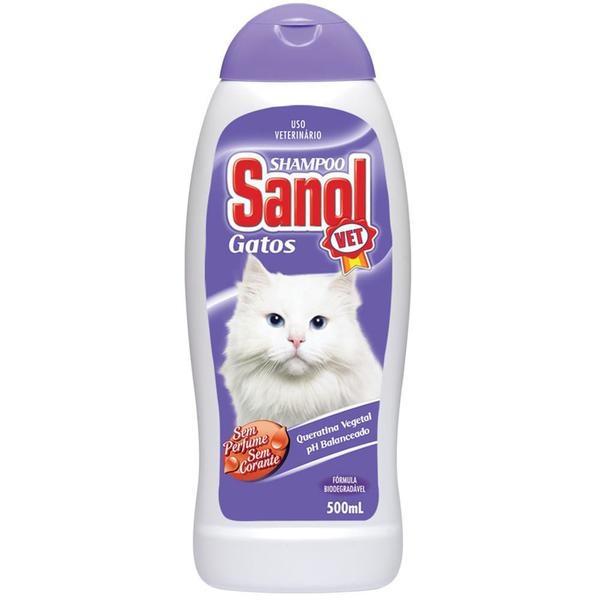SHAMPOO SANOL GATOS S/PERFUME 500ML
