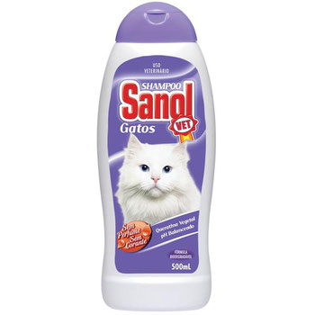 SHAMPOO SANOL GATOS S/PERFUME 500ML