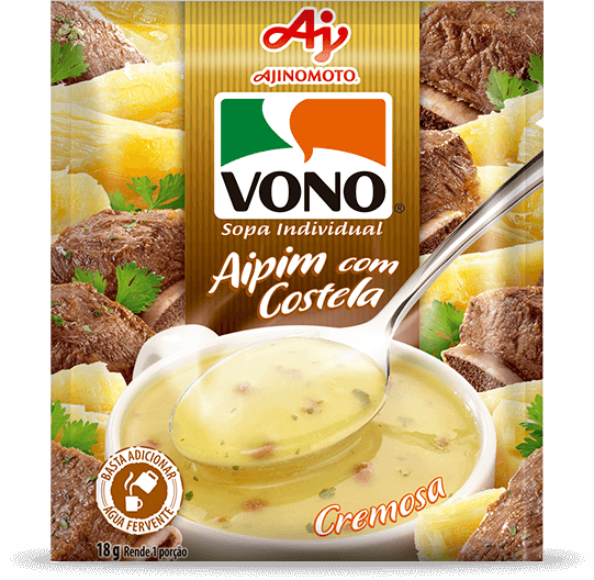 SOPA AJINOMOTO VONO AIPIM C/ COSTELA18G