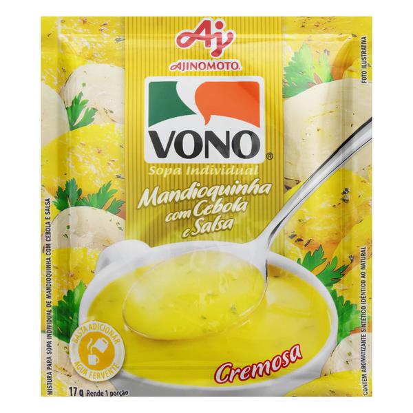 SOPA AJINOMOTO VONO MANDIOQUINHA CEBOLA E SALSA