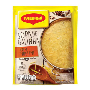 SOPA MAGGI 60G GALINHA C/FIDELINHO