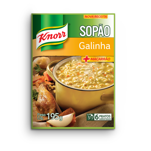SOPAO KNORR GALINHA/ MACARRAO 195G