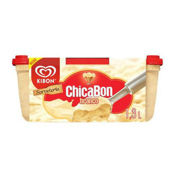 SORVETE KIBON CHICABON BRANCO 1,3L