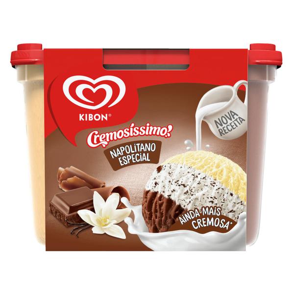 SORVETE KIBON NAPOLITANO ESPECIAL 2L