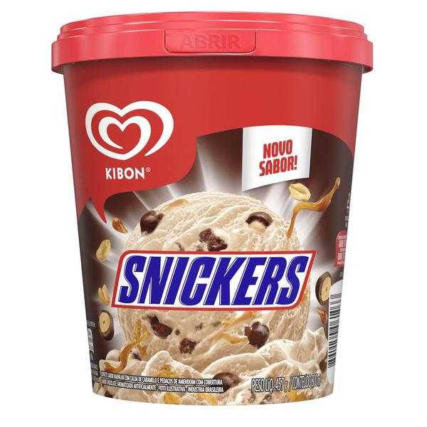 SORVETE KIBON SNICKERS 800ML