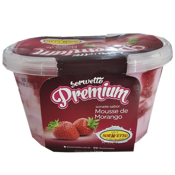 SORVETE QUY SORWETTO MOUSE MORANGO  1,500ML