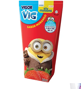 Bebida De Fruta Vigor Vig Morango 200ml