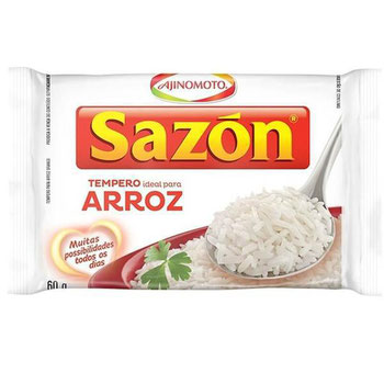 Tempero Sazon Para Arroz Branco Pacote 60gr