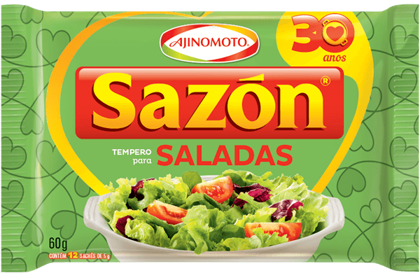 Tempero Sazon Para Saladas Pacote 60gr
