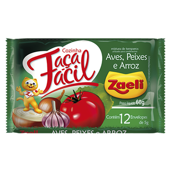 TEMPERO ZAELI AVES E PEIXE 60G