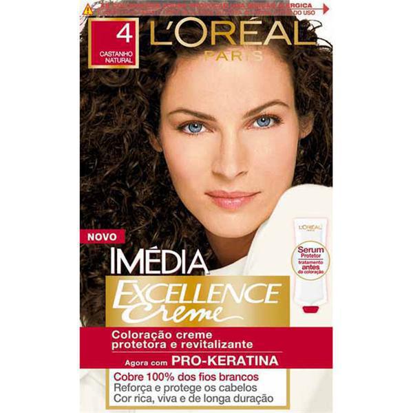 TINT LOREAL IMEDIA CREME 4 CAST NATURAL PRO KERATI