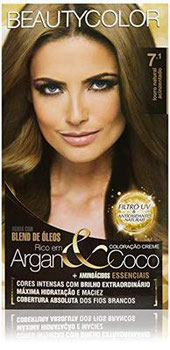 TINTURA BEAUTY COLOR LOURO NATURAL ACINZENTADO 7.1