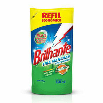 TIRA MANCHAS ANTIBACTERIANO BRILHANTE 450ML