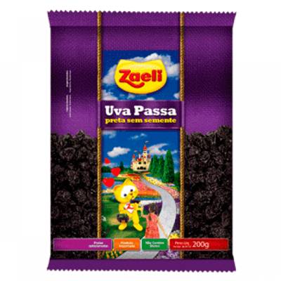 UVA PASSAS ZAELI 200G PRETA