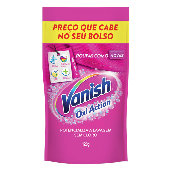 VANISH EM PO OXI ACTION PINK SACHE 120G