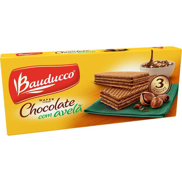 WAFER CHOCOLATE C/ AVELA BAUDUCCO 140G