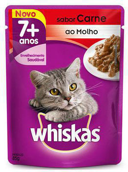 WHISKAS POUCH CARNE /MOLHO 85G