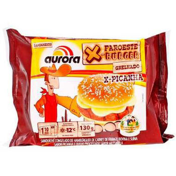 X BURGUER FAROESTE AURORA 130G