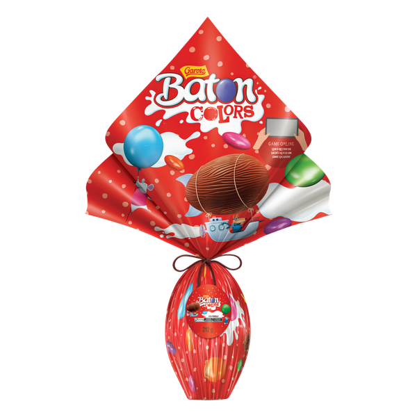 Supermercado Santa Fé OVO PASCOA BATON COLORS 212GR