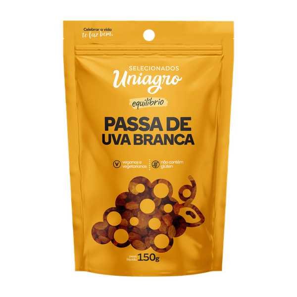 Unicooper Supermercados PASSA DE UVA BRANCA UNIAGRO 150G