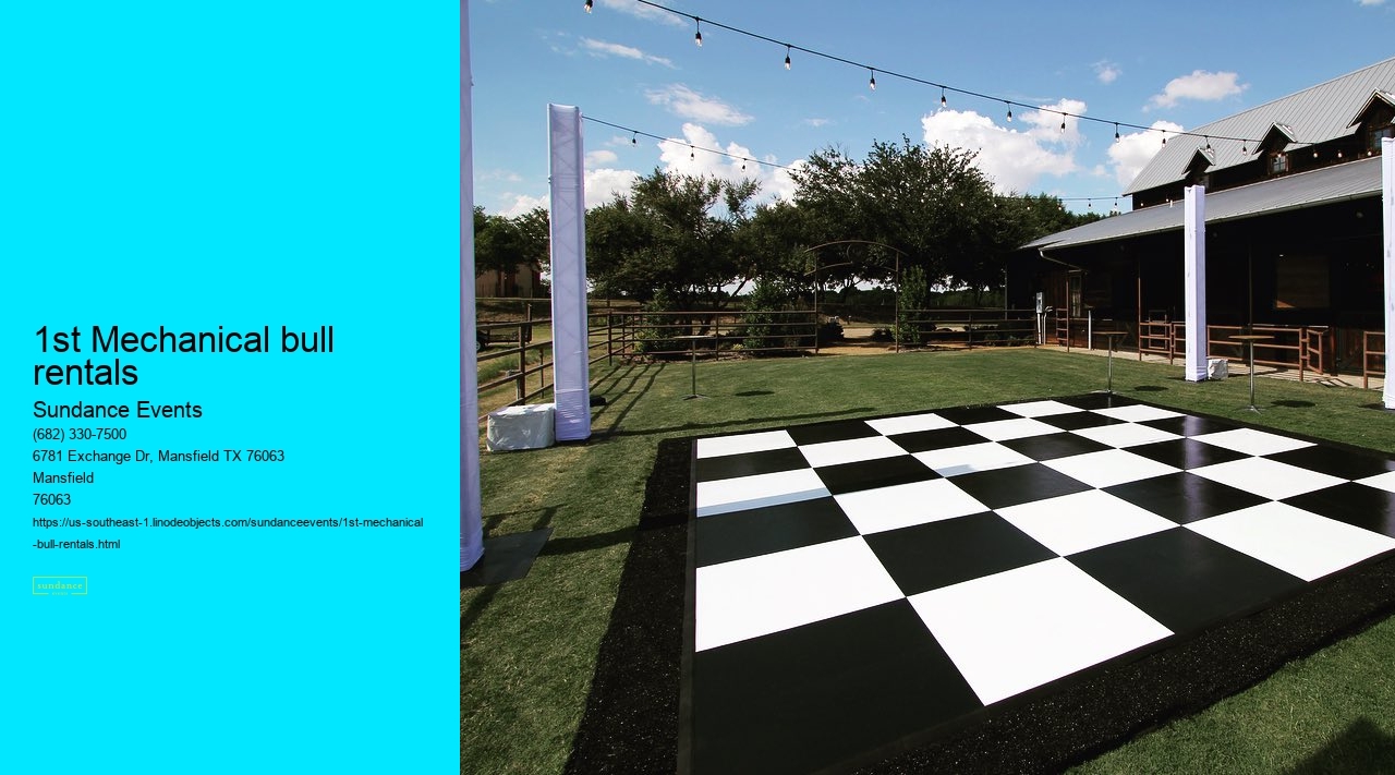 1st Mechanical bull rentals