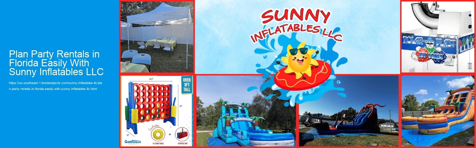 Plan Party Rentals in Florida Easily With Sunny Inflatables LLC