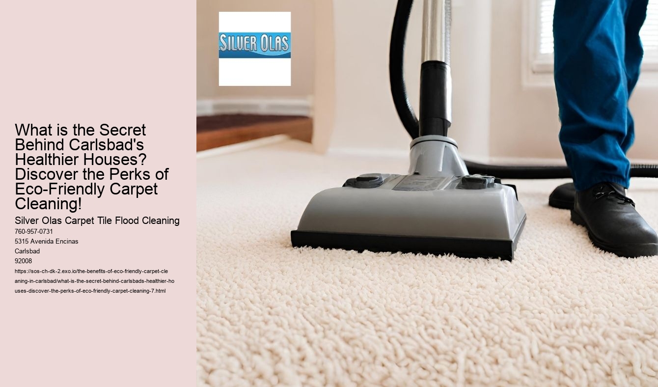 What is the Secret Behind Carlsbad's Healthier Houses? Discover the Perks of Eco-Friendly Carpet Cleaning!