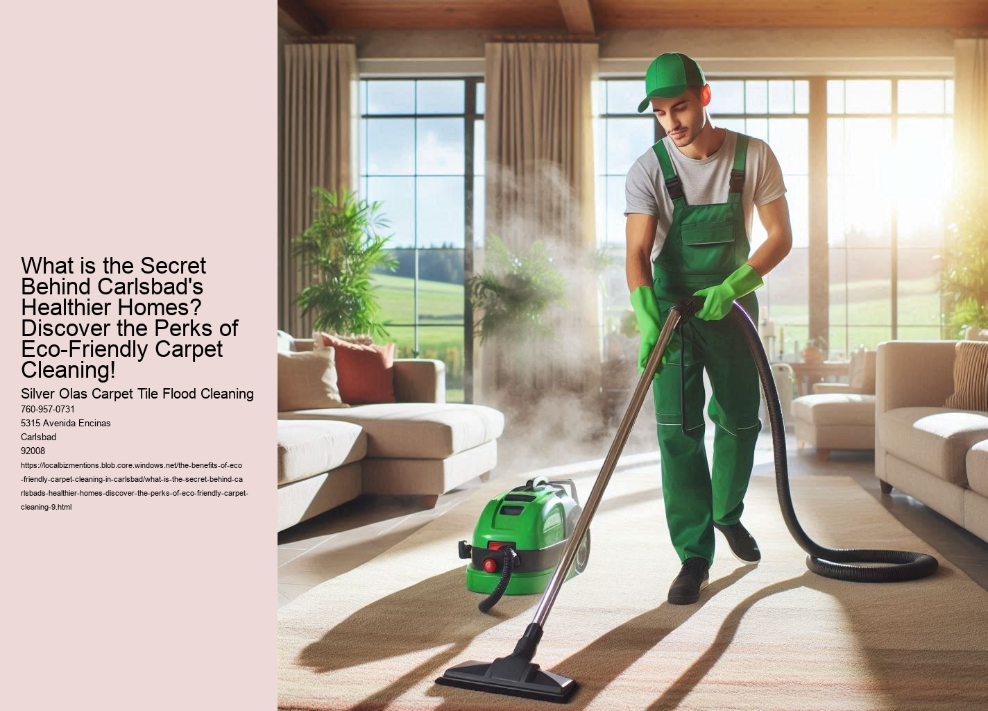 What is the Secret Behind Carlsbad's Healthier Homes? Discover the Perks of Eco-Friendly Carpet Cleaning!