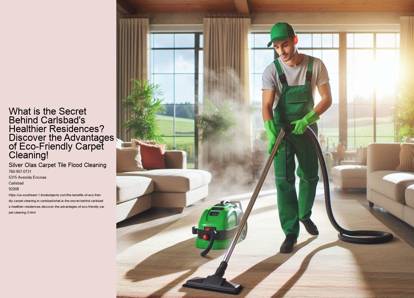 What is the Secret Behind Carlsbad's Healthier Residences? Discover the Advantages of Eco-Friendly Carpet Cleaning!