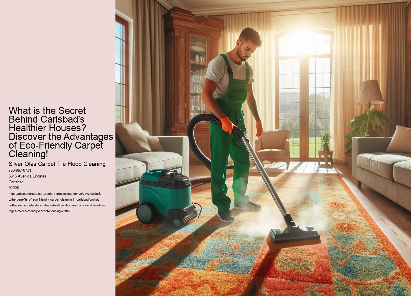 What is the Secret Behind Carlsbad's Healthier Houses? Discover the Advantages of Eco-Friendly Carpet Cleaning!