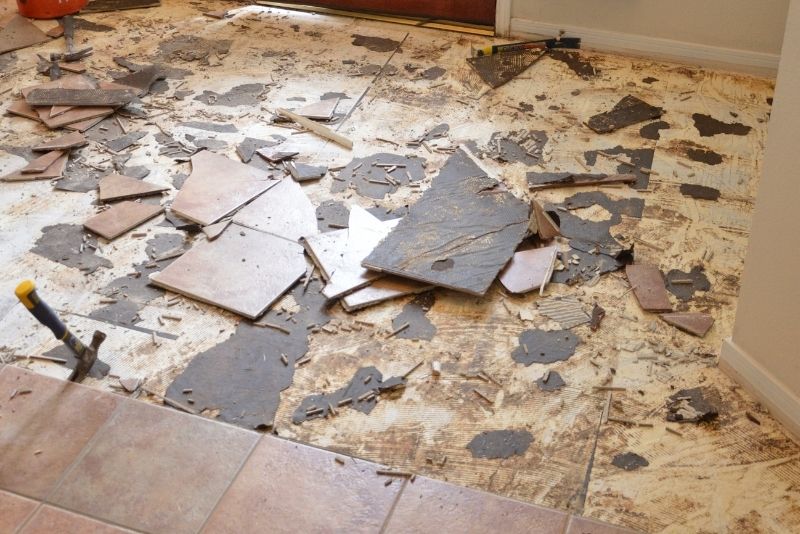 linoleum tile removal