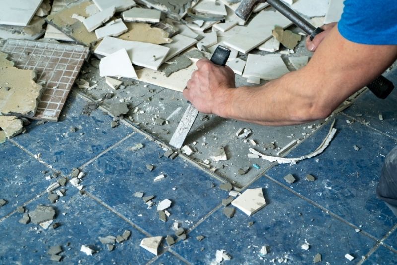 asbestos roof tile removal