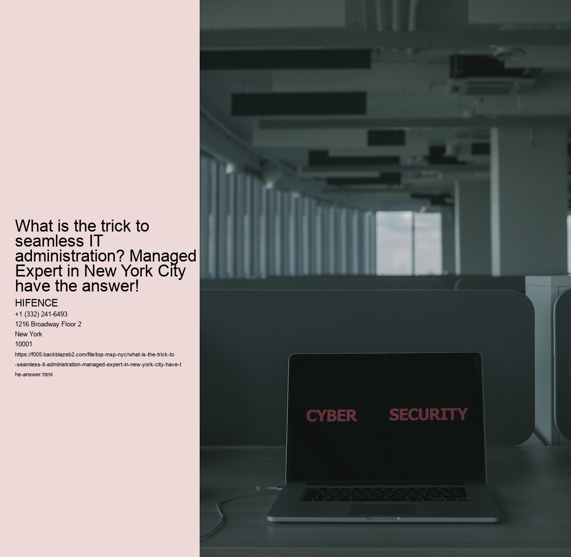 What is the trick to seamless IT administration? Managed Expert in New York City have the answer!