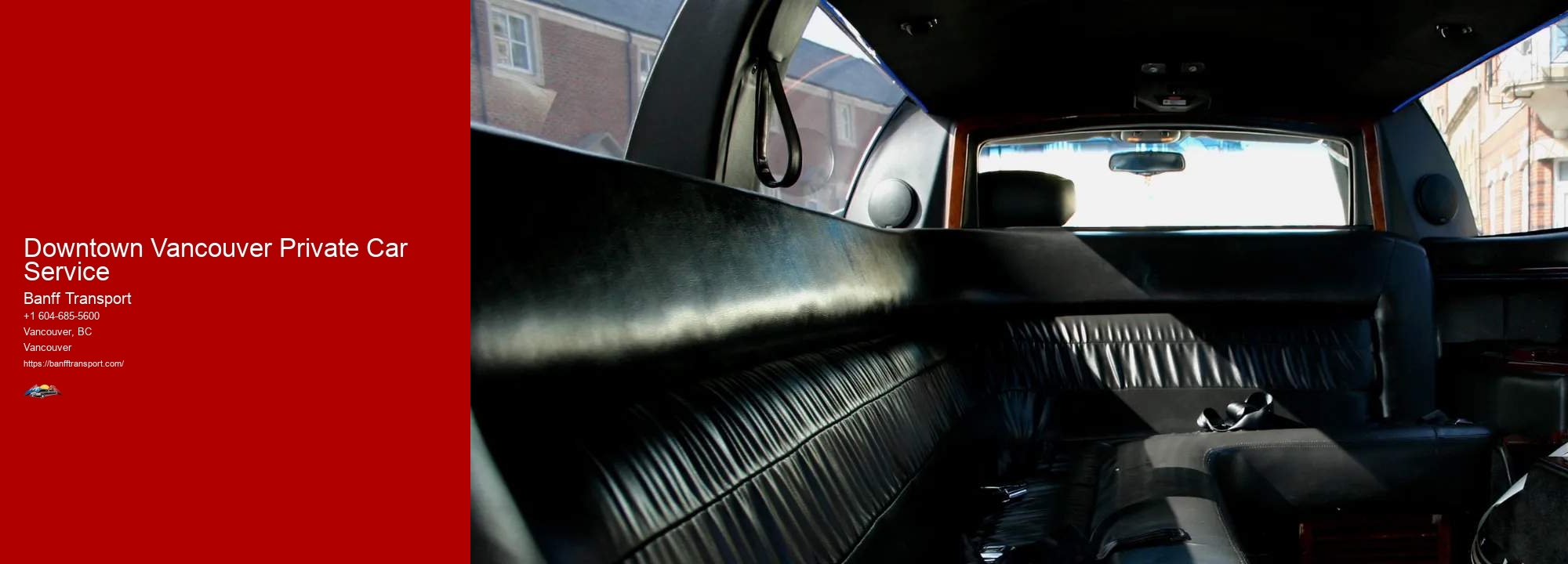 Downtown Vancouver Private Car Service