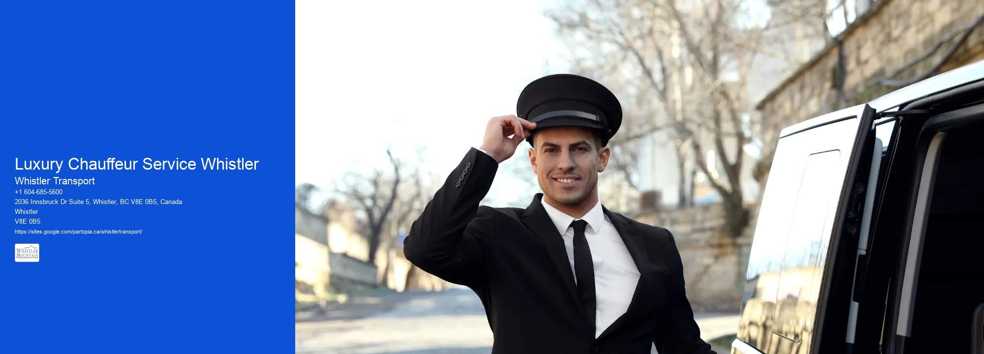 Luxury Chauffeur Service Whistler