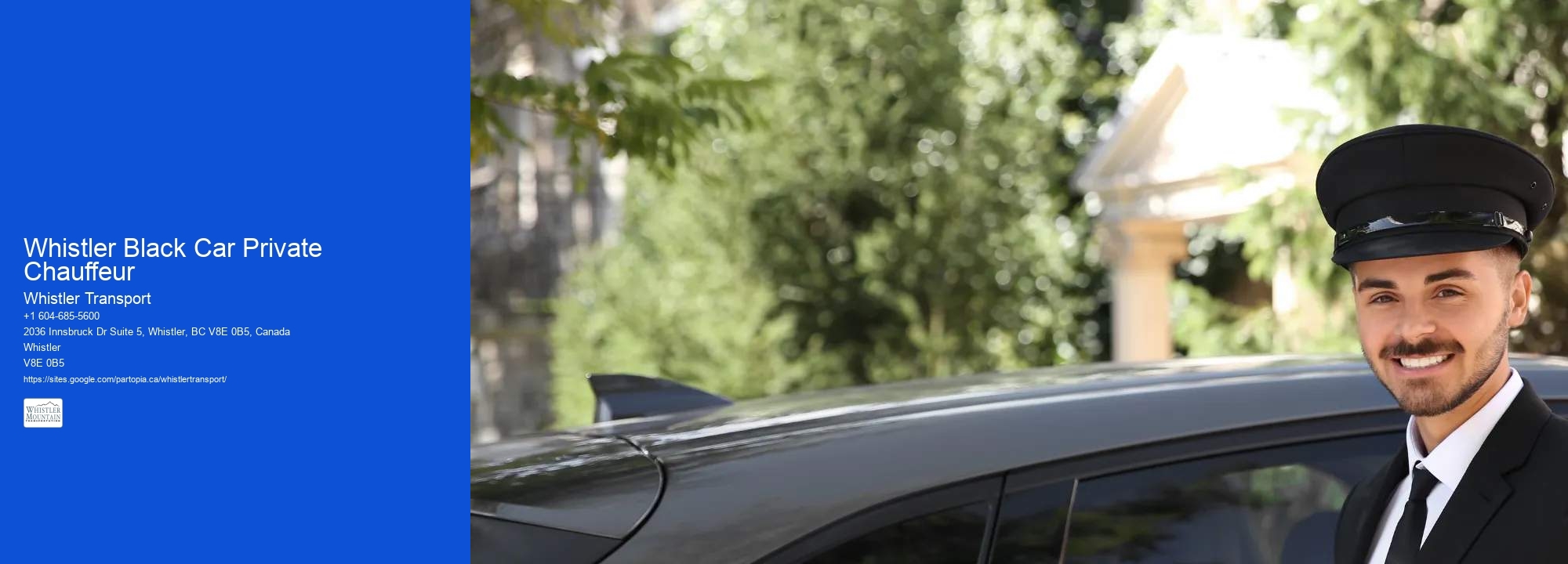 Whistler Black Car Private Chauffeur