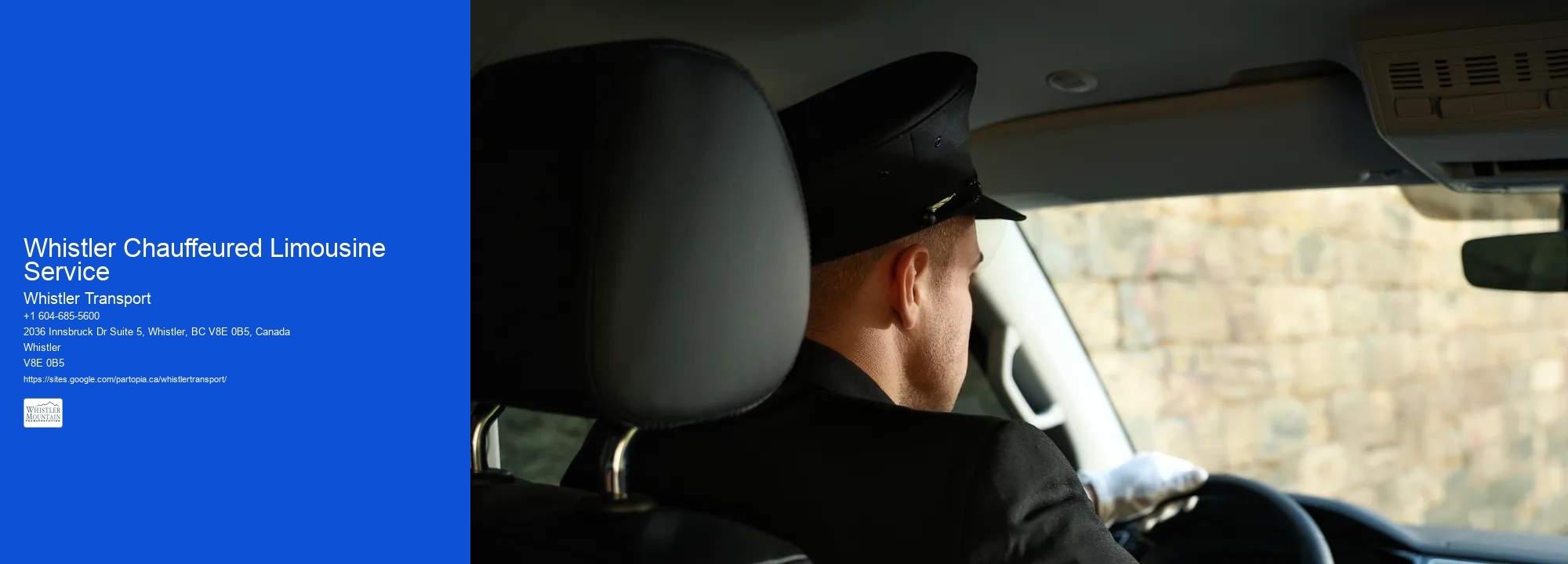 Whistler Chauffeured Limousine Service