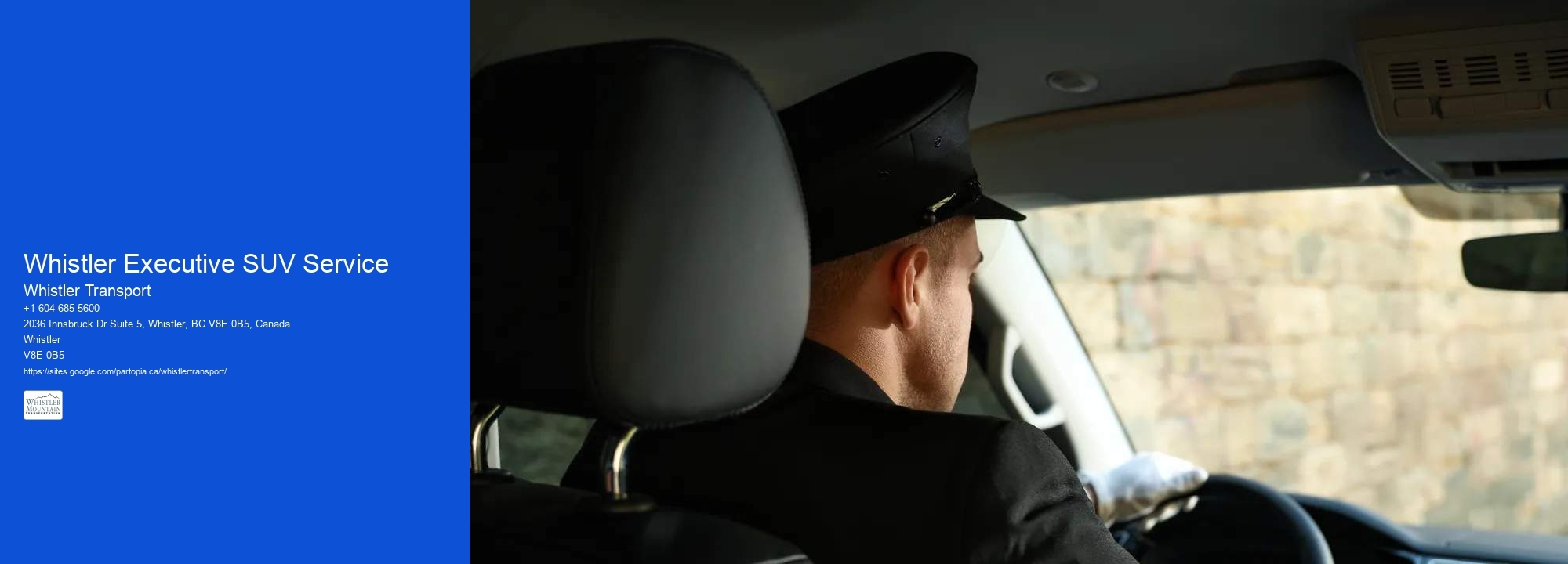 Whistler Executive SUV Service