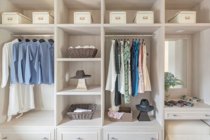 corner wardrobe walk in