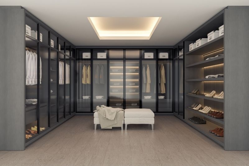 in closet