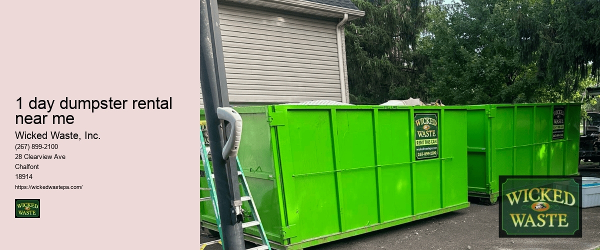 15 yard dumpster Wicked Waste, Inc.